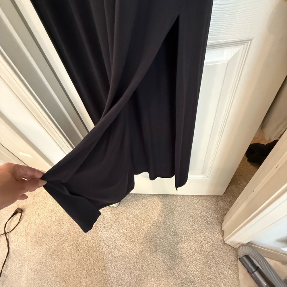 Athleta Black Maxi Dress with Side Slit - Picture 7 of 9